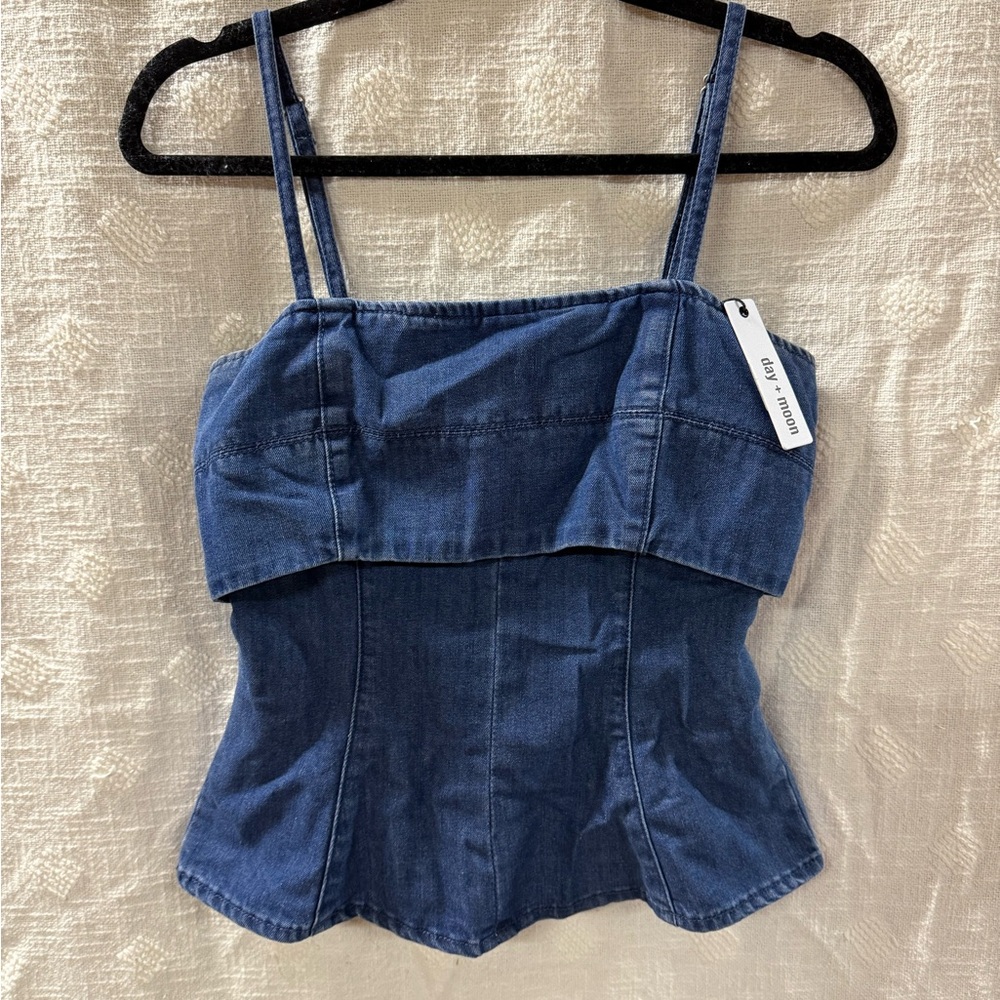 Women’s Blue Denim Tank Top S